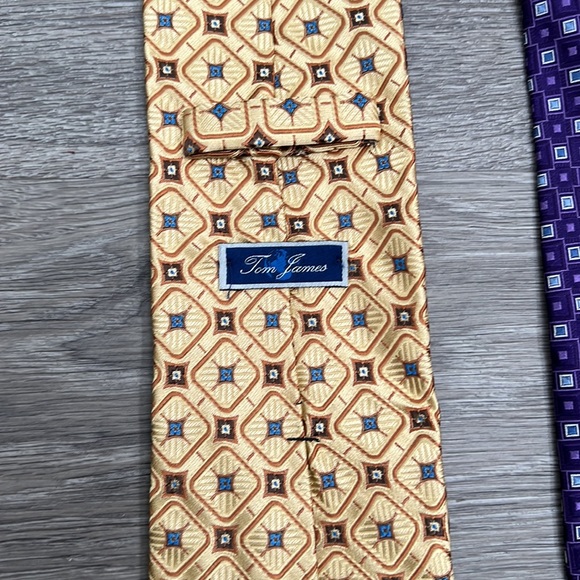 🔥SALE🔥 Christian Dior MK Tom James  Silk Blend Neck Tie Bundle Set of 3 - Picture 3 of 7